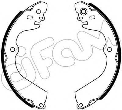 CIFAM 153-610 Тормозные колодоки 
