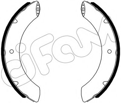 CIFAM 153-642 Тормозные колодоки 