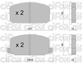 CIFAM 822-441-0 Тормозные колодки для TOYOTA COROLLA SPRINTER (Тойота/тоета Cоролла спринтэр) CIFAM 822-441-0 Тормозные колодки для TOYOTA COROLLA SPRINTER (Тойота/тоета Cоролла спринтэр)