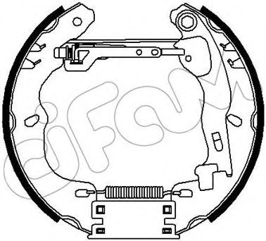 CIFAM 151-300 Тормозные колодоки 
