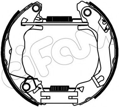 CIFAM 151-324 Тормозные колодоки 