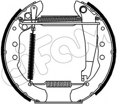 CIFAM 151-417 Тормозные колодоки 