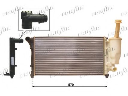 FRIGAIR 0104.3119 Радиатор, охлаждение двигателя 