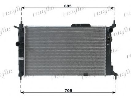 FRIGAIR 0107.2037 Радиатор, охлаждение двигателя 