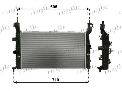 FRIGAIR 0107.3122 Радиатор, охлаждение двигателя 