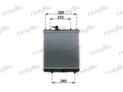 FRIGAIR 0107.3136 Радиатор, охлаждение двигателя 