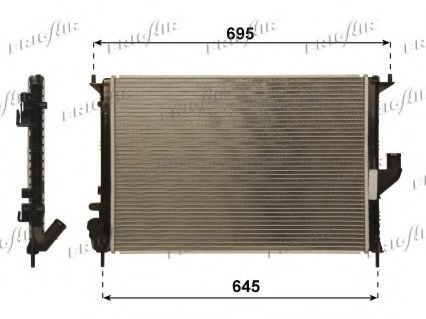 FRIGAIR 0109.3105 Радиатор, охлаждение двигателя для DACIA SANDERO (Дача Сандэро) FRIGAIR 0109.3105 Радиатор, охлаждение двигателя для DACIA SANDERO (Дача Сандэро)