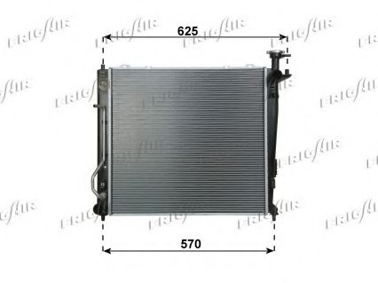 FRIGAIR 0133.3045 Радиатор, охлаждение двигателя 