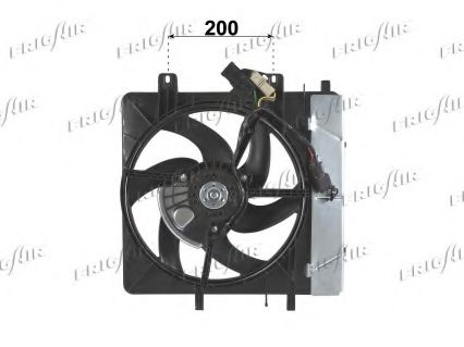 FRIGAIR 0503.2006 Вентилятор, охлаждение двигателя для PEUGEOT 207 (Пежо 207) FRIGAIR 0503.2006 Вентилятор, охлаждение двигателя для PEUGEOT 207 (Пежо 207)