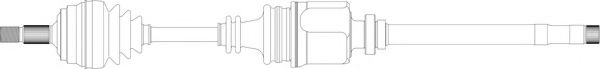 GENERAL RICAMBI CI3066 Приводной вал для CITROËN XM (CитроËн Хм) GENERAL RICAMBI CI3066 Приводной вал для CITROËN XM (CитроËн Хм)