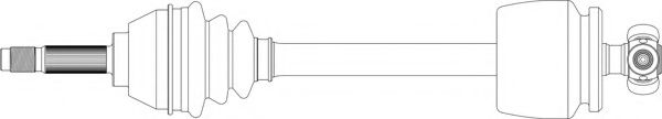 GENERAL RICAMBI FI3029 Приводной вал для FIAT PANDA (Фиат Панда)