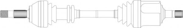 GENERAL RICAMBI FI3106 Приводной вал для FIAT (Фиат) GENERAL RICAMBI FI3106 Приводной вал для FIAT (Фиат)