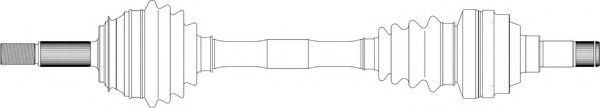 GENERAL RICAMBI OP3012 Приводной вал для OPEL KADETT E COMBO (Опель Кадэтт э комбо)
