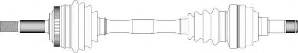 GENERAL RICAMBI OP3047 Приводной вал для OPEL KADETT E COMBO (Опель Кадэтт э комбо)
