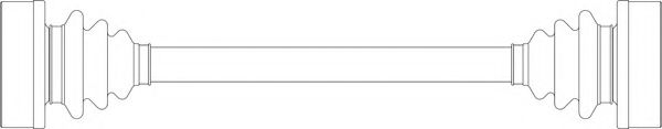 GENERAL RICAMBI VO3005 Приводной вал для VOLVO 340-360 (Вольво 340-360) GENERAL RICAMBI VO3005 Приводной вал для VOLVO 340-360 (Вольво 340-360)