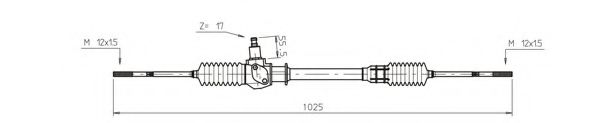GENERAL RICAMBI FI4020 Рулевой механизм для FIAT STRADA II (Фиат Страда 2) GENERAL RICAMBI FI4020 Рулевой механизм для FIAT STRADA II (Фиат Страда 2)