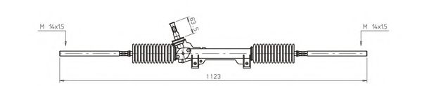 GENERAL RICAMBI PE4031 Рулевой механизм для PEUGEOT 205 II (Пежо 205 2) GENERAL RICAMBI PE4031 Рулевой механизм для PEUGEOT 205 II (Пежо 205 2)