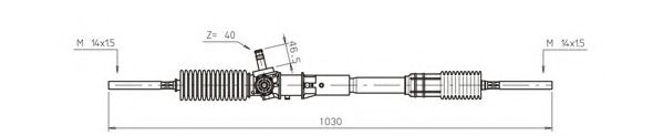 GENERAL RICAMBI RE4019 Рулевой механизм для RENAULT FUEGO (Рено Фуэго) GENERAL RICAMBI RE4019 Рулевой механизм для RENAULT FUEGO (Рено Фуэго)