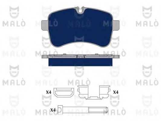 MALÒ 1050037 Тормозные колодки для IVECO DAILY VI (Ивеко Даилъ vи)