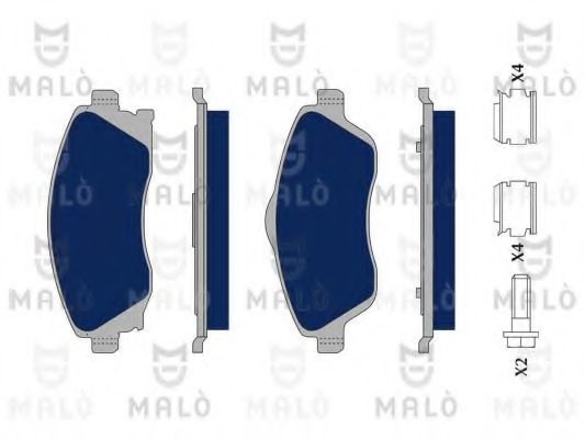 MALÒ 1050042 Тормозные колодки для OPEL VITA C (Опель Vита c) MALÒ 1050042 Тормозные колодки для OPEL VITA C (Опель Vита c)