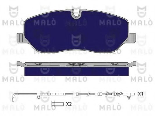 MALÒ 1050148 Тормозные колодки для LAND ROVER DISCOVERY IV (Ленд ровер/лэнд ровер Дискавери 4) MALÒ 1050148 Тормозные колодки для LAND ROVER DISCOVERY IV (Ленд ровер/лэнд ровер Дискавери 4)