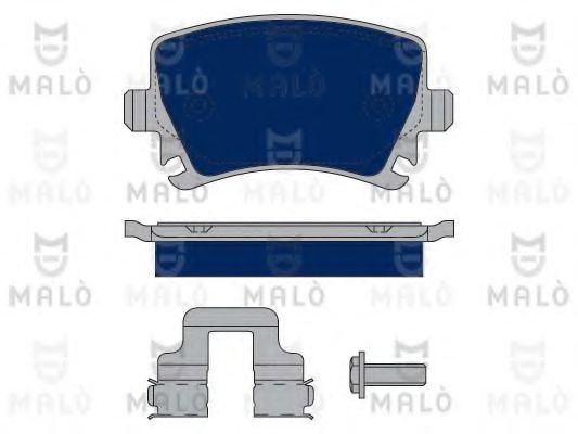 MALÒ 1050152 Тормозные колодки для AUDI TT (Ауди Тт) MALÒ 1050152 Тормозные колодки для AUDI TT (Ауди Тт)