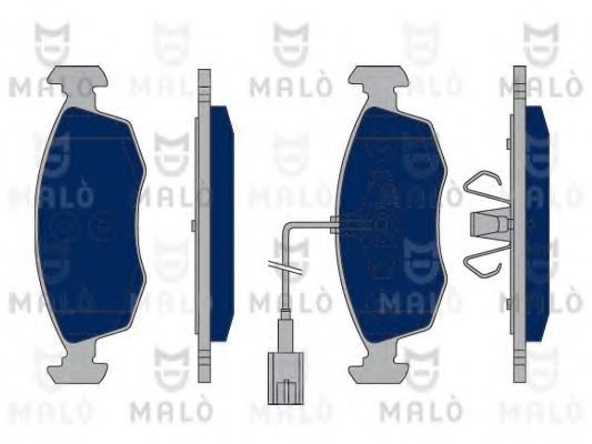 MALÒ 1050158 Тормозные колодки для FIAT 500 (Фиат 500) MALÒ 1050158 Тормозные колодки для FIAT 500 (Фиат 500)