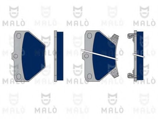 MALÒ 1050301 Тормозные колодки для TOYOTA COROLLA VERSO (Тойота/тоета Королла версо) MALÒ 1050301 Тормозные колодки для TOYOTA COROLLA VERSO (Тойота/тоета Королла версо)