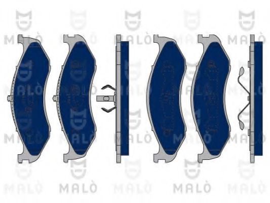 MALÒ 1050335 Тормозные колодки для JEEP CHEROKEE (Джип Чироки) MALÒ 1050335 Тормозные колодки для JEEP CHEROKEE (Джип Чироки)