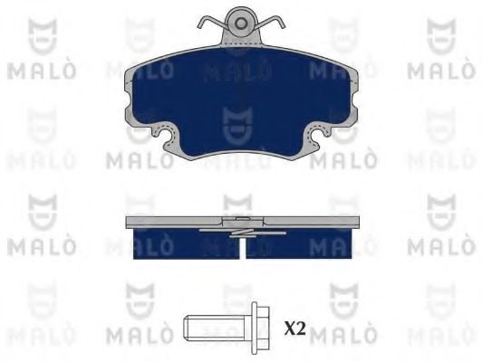 MALÒ 1050381 Тормозные колодки для DACIA SANDERO (Дача Сандэро) MALÒ 1050381 Тормозные колодки для DACIA SANDERO (Дача Сандэро)