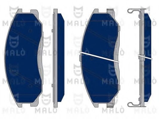 MALÒ 1050397 Тормозные колодки для HYUNDAI H 200 (Хендай Х 200) MALÒ 1050397 Тормозные колодки для HYUNDAI H 200 (Хендай Х 200)