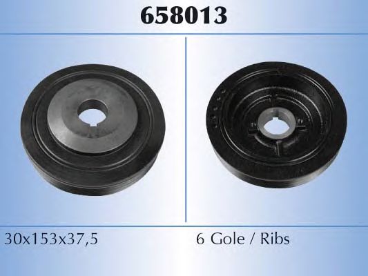 MALÒ 658013 Ременный шкив, коленчатый вал 