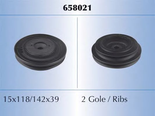 MALÒ 658021 Ременный шкив, коленчатый вал 