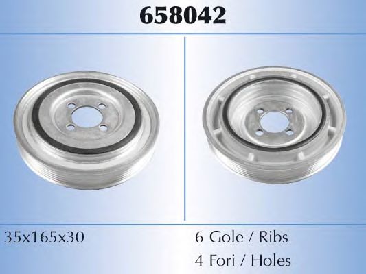 MALÒ 658042 Ременный шкив, коленчатый вал для OPEL ASTRA A (Опель Астра а) MALÒ 658042 Ременный шкив, коленчатый вал для OPEL ASTRA A (Опель Астра а)