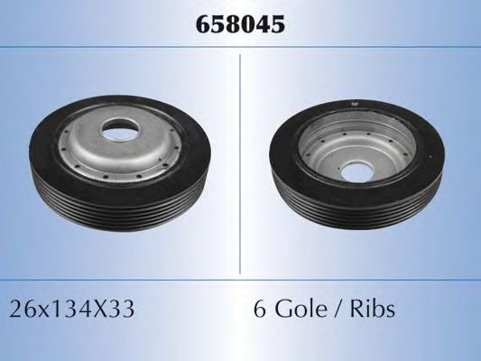 MALÒ 658045 Ременный шкив, коленчатый вал для RENAULT CLIO II (Рено Клио 2) MALÒ 658045 Ременный шкив, коленчатый вал для RENAULT CLIO II (Рено Клио 2)