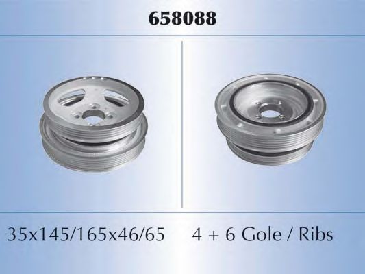 MALÒ 658088 Ременный шкив, коленчатый вал для FIAT (Фиат) MALÒ 658088 Ременный шкив, коленчатый вал для FIAT (Фиат)