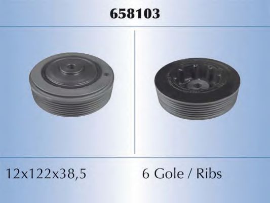 MALÒ 658103 Ременный шкив, коленчатый вал для RENAULT MEGANE I (Рено Меган 1) MALÒ 658103 Ременный шкив, коленчатый вал для RENAULT MEGANE I (Рено Меган 1)