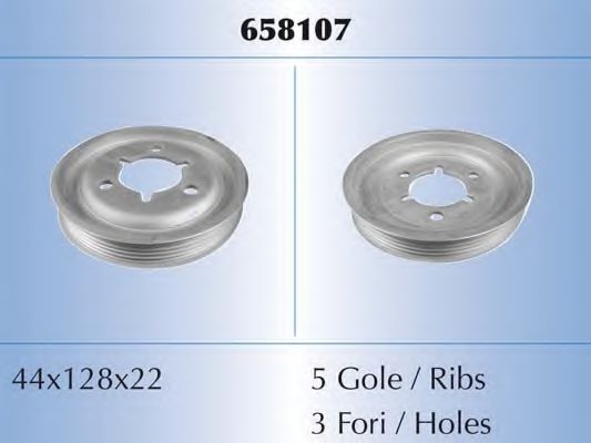 MALÒ 658107 Ременный шкив, коленчатый вал для PEUGEOT PARTNER PATAGONICA / URBANA (Пежо Партнер патагоника / урбана) MALÒ 658107 Ременный шкив, коленчатый вал для PEUGEOT PARTNER PATAGONICA / URBANA (Пежо Партнер патагоника / урбана)