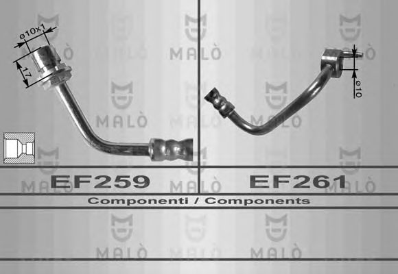 MALÒ 8469 Тормозной шланг для FORD TRANSIT (Форд Трансит) MALÒ 8469 Тормозной шланг для FORD TRANSIT (Форд Трансит)