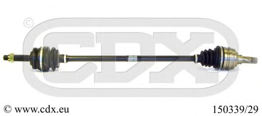 CDX 150339/29 Приводной вал для OPEL VITA B (Опель Vита б) CDX 150339/29 Приводной вал для OPEL VITA B (Опель Vита б)