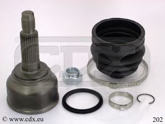 CDX 202 Шарнирный комплект, приводной вал для MAZDA 626 II (Мазда 626 2) CDX 202 Шарнирный комплект, приводной вал для MAZDA 626 II (Мазда 626 2)