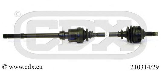 CDX 210314/29 Приводной вал для CITROËN XSARA PICASSO (CитроËн Ксара пикассо) CDX 210314/29 Приводной вал для CITROËN XSARA PICASSO (CитроËн Ксара пикассо)