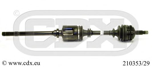 CDX 210353/29 Приводной вал для CITROËN XM (CитроËн Хм) CDX 210353/29 Приводной вал для CITROËN XM (CитроËн Хм)