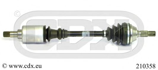 CDX 210358 Приводной вал для PEUGEOT RANCH (Пежо Ранч) CDX 210358 Приводной вал для PEUGEOT RANCH (Пежо Ранч)
