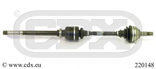 CDX 220148 Приводной вал для PEUGEOT 405 II (Пежо 405 2) CDX 220148 Приводной вал для PEUGEOT 405 II (Пежо 405 2)