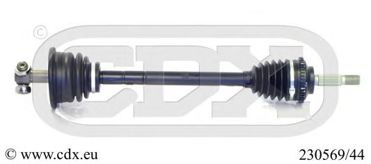 CDX 230569/44 Приводной вал для RENAULT LUTECIA II (Рено Лутэcиа 2) CDX 230569/44 Приводной вал для RENAULT LUTECIA II (Рено Лутэcиа 2)