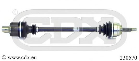 CDX 230570 Приводной вал для RENAULT KANGOO RAPID (Рено Кангу рапид) CDX 230570 Приводной вал для RENAULT KANGOO RAPID (Рено Кангу рапид)