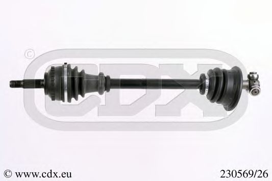 CDX 230569/26 Приводной вал для RENAULT LUTECIA II (Рено Лутэcиа 2) CDX 230569/26 Приводной вал для RENAULT LUTECIA II (Рено Лутэcиа 2)
