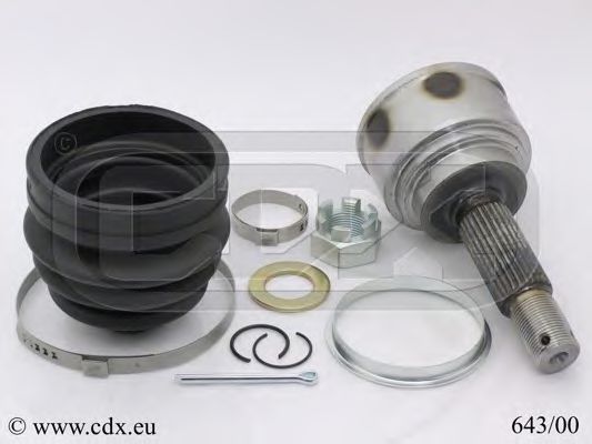 CDX 643/00 Шарнирный комплект, приводной вал 