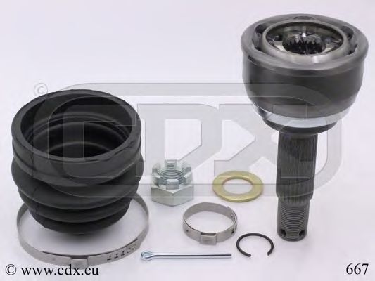 CDX 667 Шарнирный комплект, приводной вал 